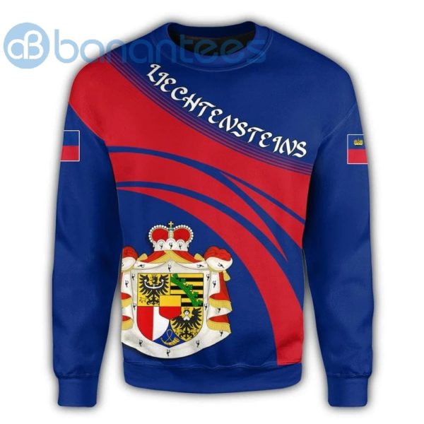 Liechtensteins Coat Of Arms Cricket Style All Over Printed 3D Sweatshirt Product Photo
