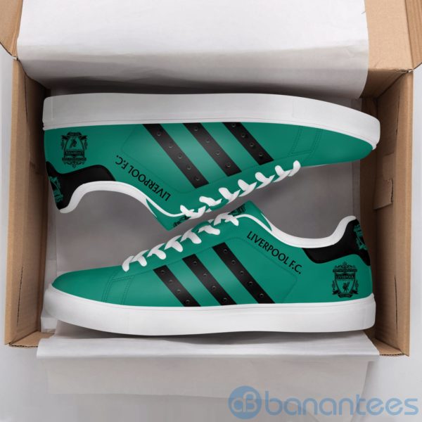 Lierpool Fc Black Striped Green Low Top Skate Shoes Product Photo
