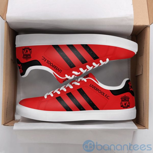Lierpool Fc Black Striped Red Low Top Skate Shoes Product Photo