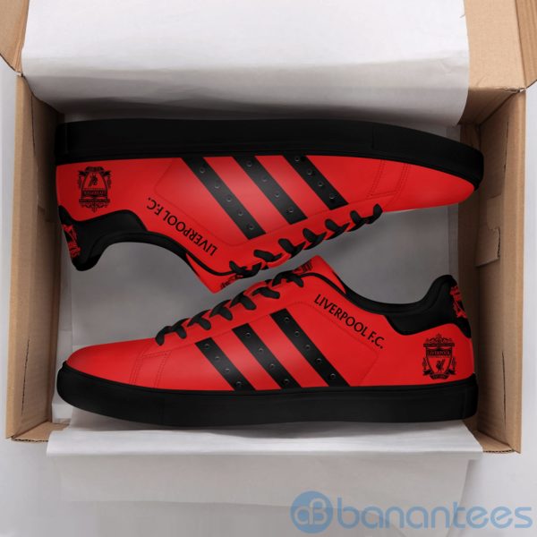 Lierpool Fc Black Striped Red Low Top Skate Shoes Product Photo