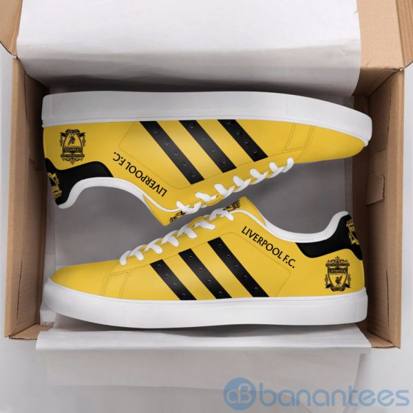 Lierpool Fc Black Striped Yellow Low Top Skate Shoes Product Photo