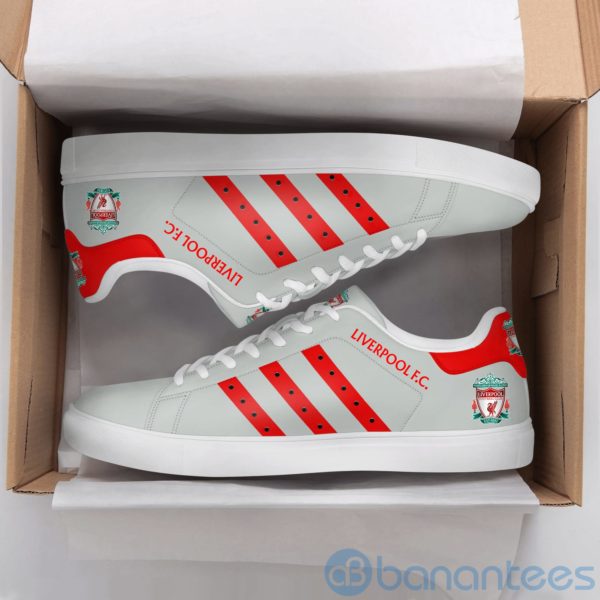 Lierpool Fc Red Striped Grey Low Top Skate Shoes Product Photo