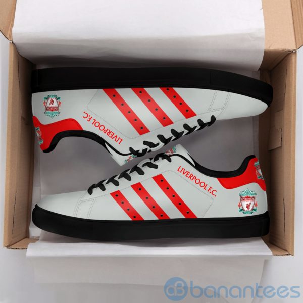 Lierpool Fc Red Striped Grey Low Top Skate Shoes Product Photo