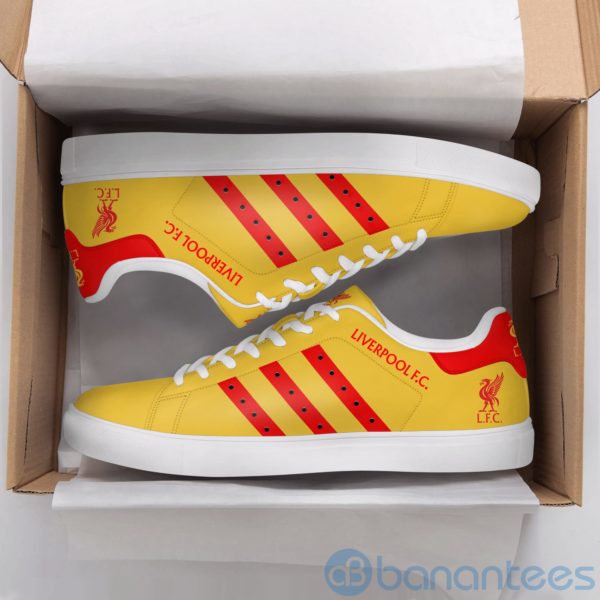 Lierpool Fc Red Striped Yellow Low Top Skate Shoes Product Photo