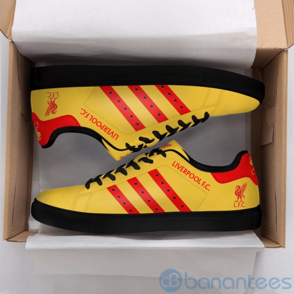 Lierpool Fc Red Striped Yellow Low Top Skate Shoes Product Photo