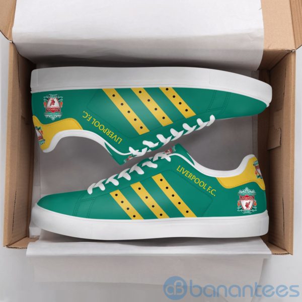 Lierpool Fc Yellow Striped Green Low Top Skate Shoes Product Photo