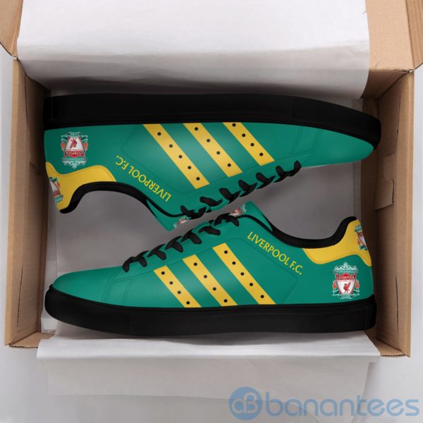 Lierpool Fc Yellow Striped Green Low Top Skate Shoes Product Photo