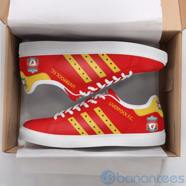 Lierpool Fc Yellow Striped Red Low Top Skate Shoes Product Photo