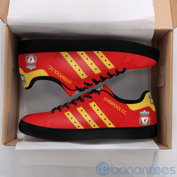Lierpool Fc Yellow Striped Red Low Top Skate Shoes Product Photo