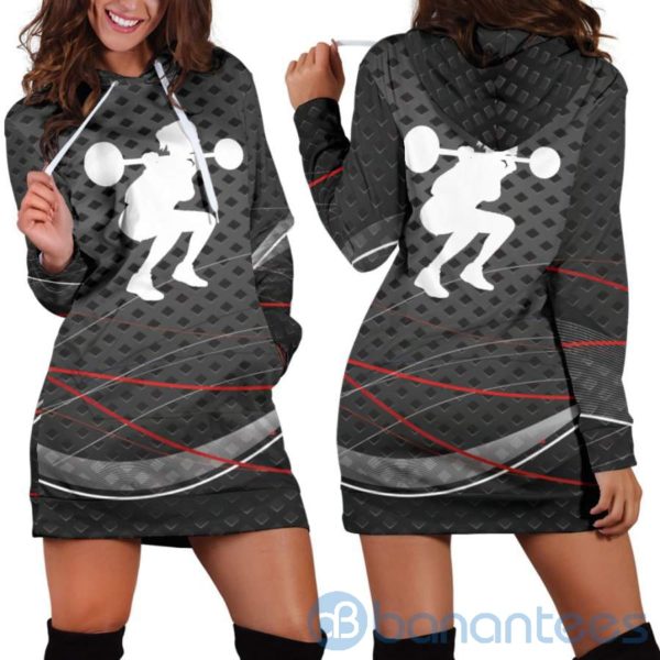 Lift Heavy Hoodie Dress For Women Product Photo