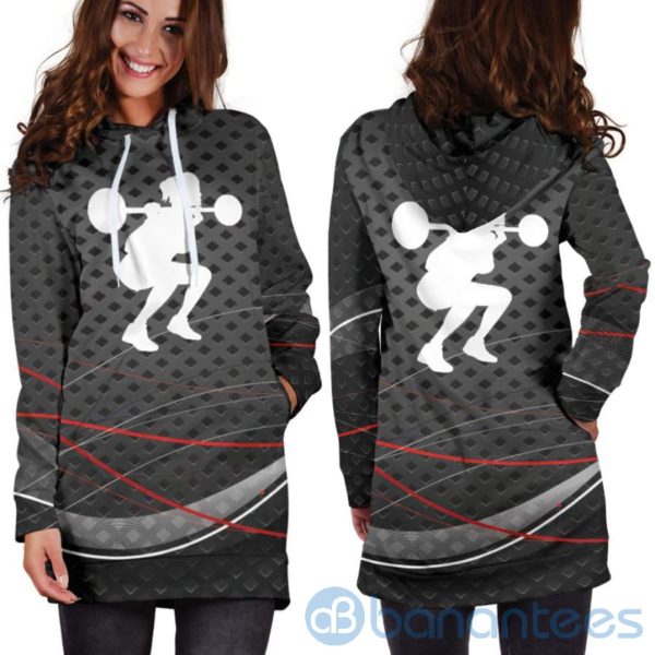 Lift Heavy Hoodie Dress For Women Product Photo