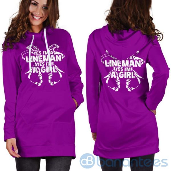 Lineman Girl Hoodie Dress For Women Product Photo