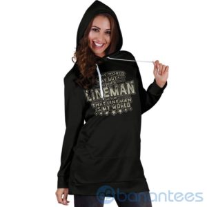 Lineman Is My World Hoodie Dress For Women Product Photo