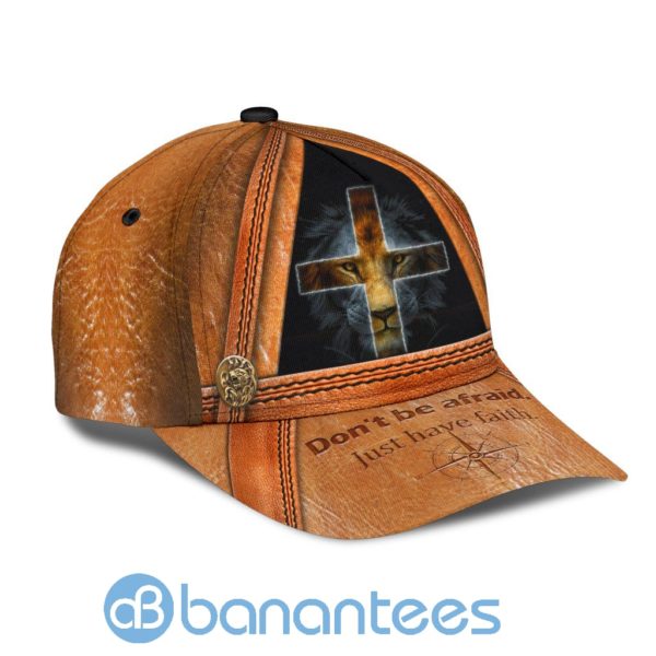 Lion God Just Have Faith All Over Printed 3D Cap Product Photo