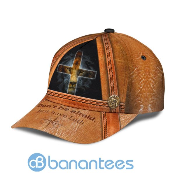 Lion God Just Have Faith All Over Printed 3D Cap Product Photo