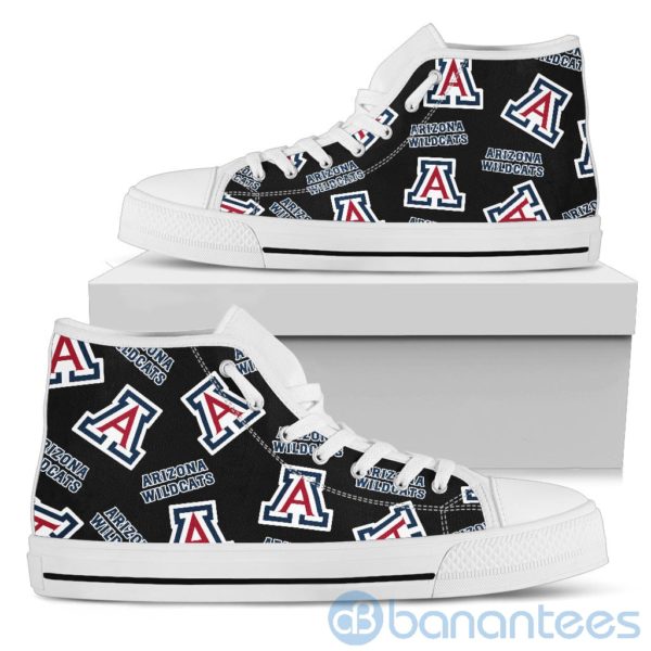 Logo All Over Printed Arizona Wildcats High Top Shoes Product Photo
