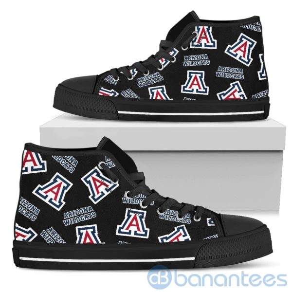 Logo All Over Printed Arizona Wildcats High Top Shoes Product Photo