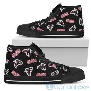 Logo All Over Printed Atlanta Falcons High Top Shoes Product Photo