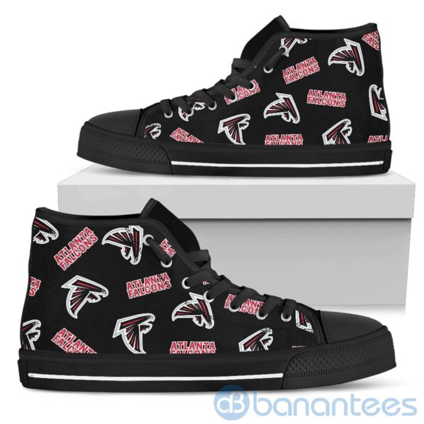 Logo All Over Printed Atlanta Falcons High Top Shoes Product Photo