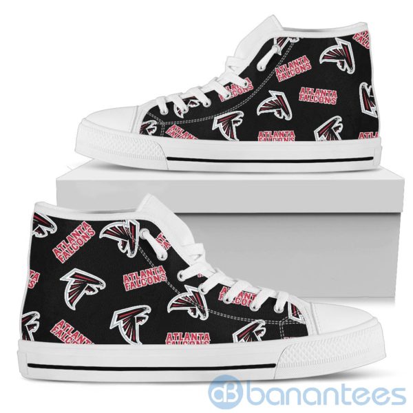 Logo All Over Printed Atlanta Falcons High Top Shoes Product Photo