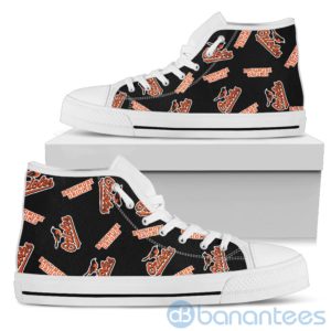Logo All Over Printed Baltimore Orioles High Top Shoes Product Photo