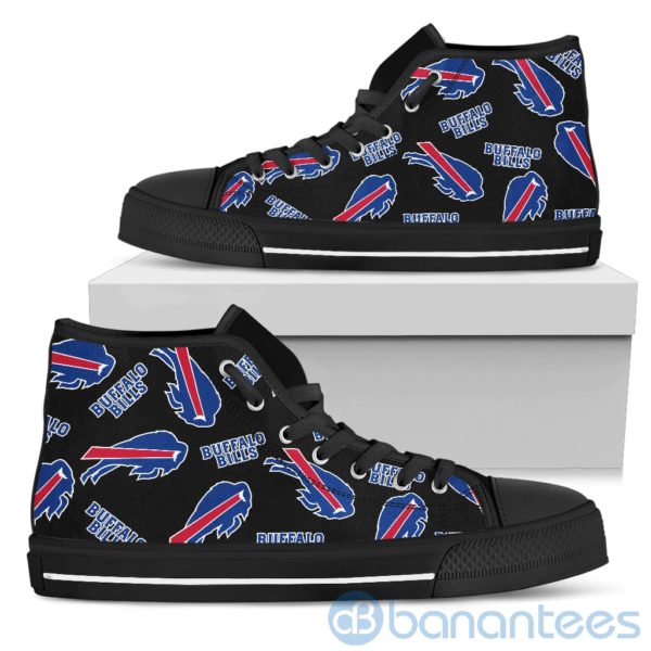 Logo All Over Printed Buffalo Bills High Top Shoes Product Photo