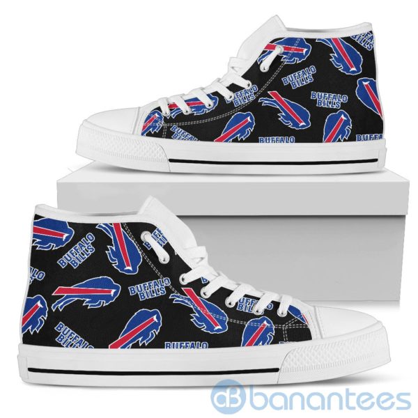 Logo All Over Printed Buffalo Bills High Top Shoes Product Photo