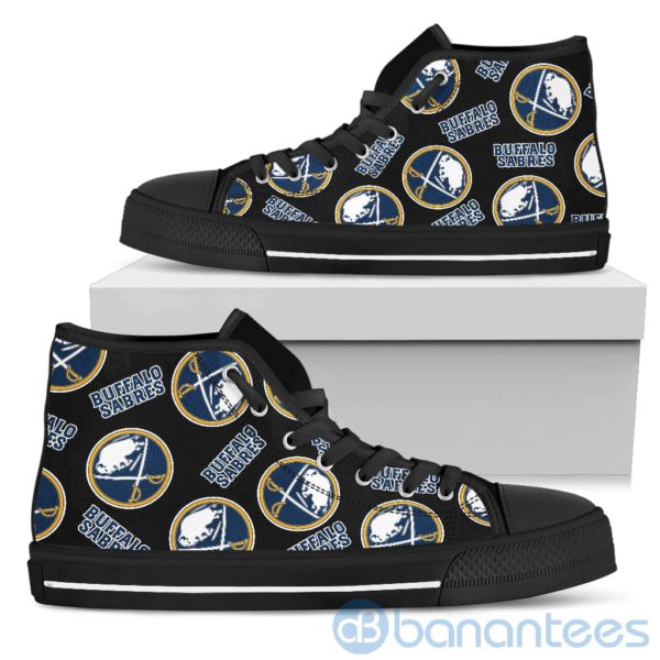 Logo All Over Printed Buffalo Sabres High Top Shoes Product Photo