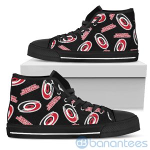 Logo All Over Printed Carolina Hurricanes High Top Shoes Product Photo