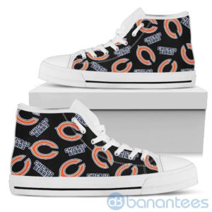 Logo All Over Printed Chicago Bears High Top Shoes Product Photo
