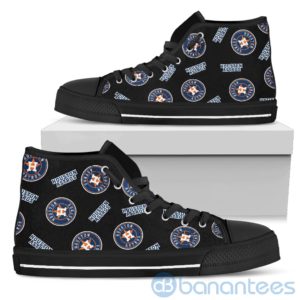 Logo All Over Printed Houston Astros High Top Shoes Product Photo