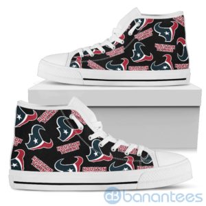 Logo All Over Printed Houston Texans High Top Shoes Product Photo
