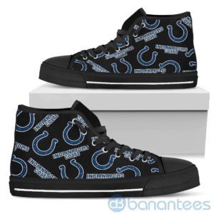 Logo All Over Printed Indianapolis Colts High Top Shoes Product Photo