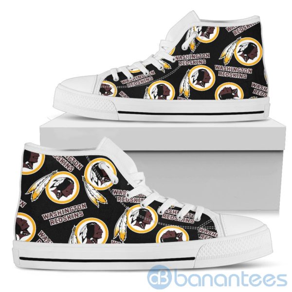 Logo All Over Printed Washington Redskins High Top Shoes Product Photo
