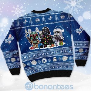 Los Angeles Dodgers Star Wars Ugly Christmas 3D Sweater Product Photo