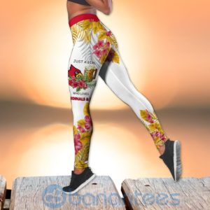 Louisville Cardinals Girl Leggings And Criss Cross Tank Top For Women Product Photo