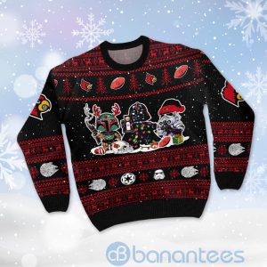 Louisville Cardinals Star Wars Ugly Christmas 3D Sweater Product Photo
