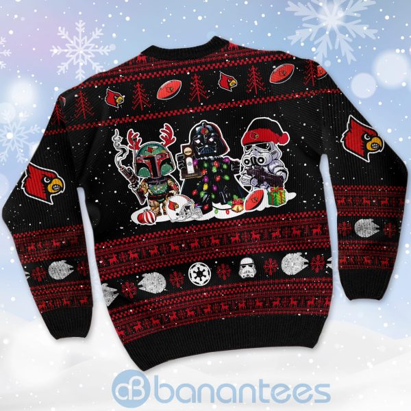 Louisville Cardinals Star Wars Ugly Christmas 3D Sweater Product Photo