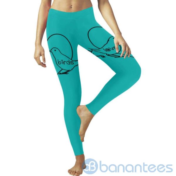Love Birds Heart Leggings For Women Product Photo