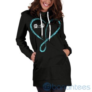 Love Infinity Barbell Hoodie Dress For Women Product Photo