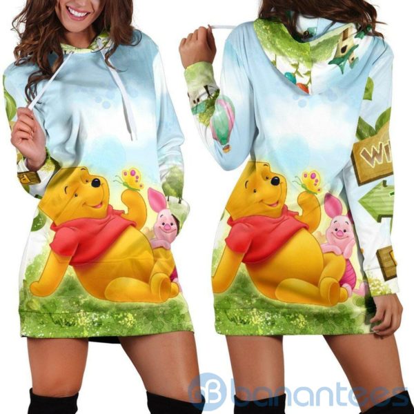 Love Pooh Winnie The Pooh Hoodie Dress For Women Product Photo