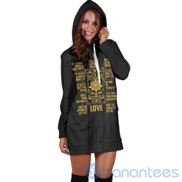 Love Rules Hoodie Dress For Women Product Photo
