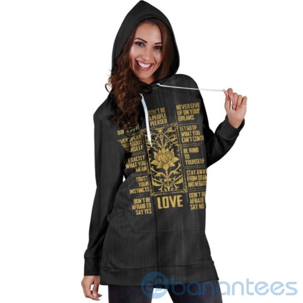 Love Rules Hoodie Dress For Women Product Photo
