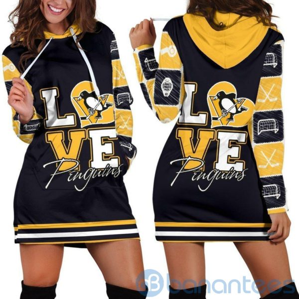 Lover Pittsburgh Penguins Hoodie Dress For Women Product Photo