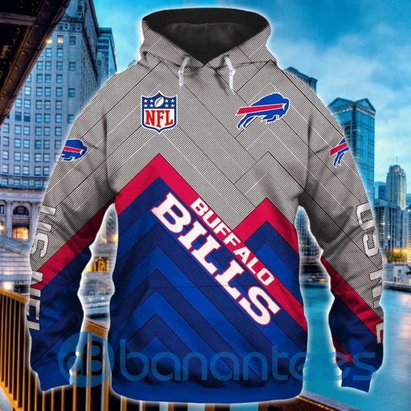 Lowest Price NFL Buffalo Bills All Over Printed 3D Hoodie Zip Hoodie Product Photo
