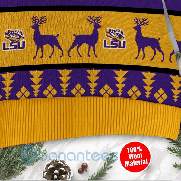 LSU Tigers Custom Name Personalized Ugly Christmas 3D Sweater Product Photo