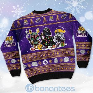 LSU Tigers Star Wars Ugly Christmas 3D Sweater Product Photo