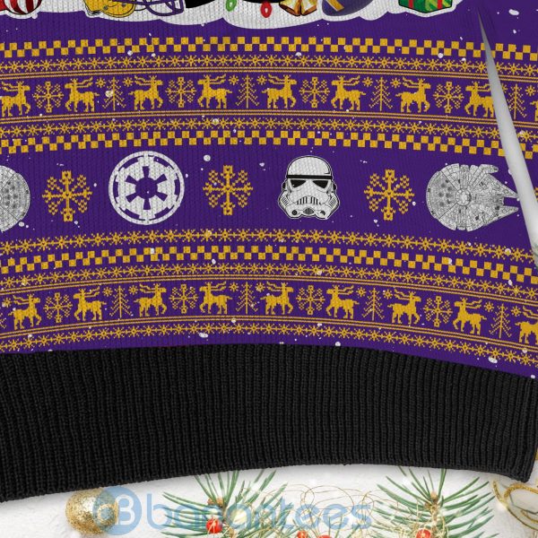 LSU Tigers Star Wars Ugly Christmas 3D Sweater Product Photo