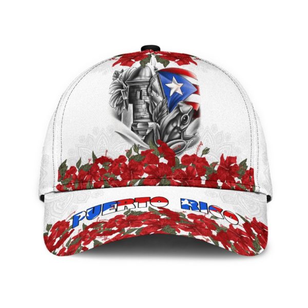 Maga Flower Puerto Rico All Over Printed 3D Cap Product Photo