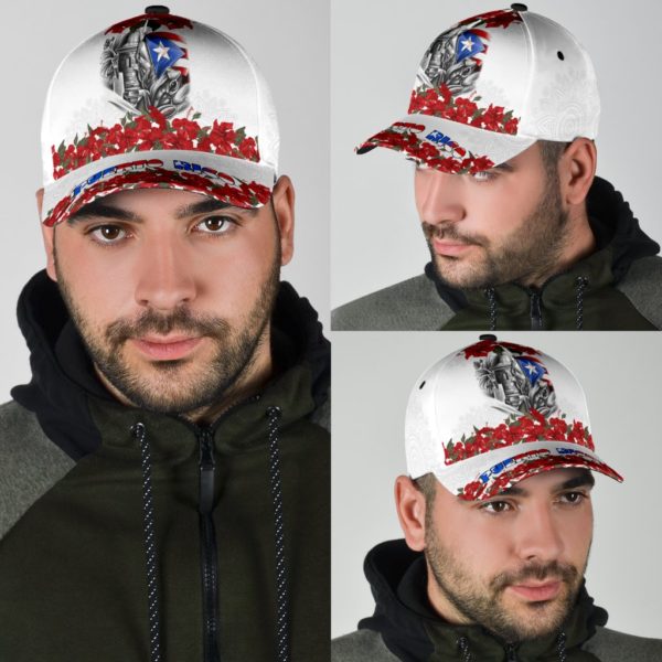 Maga Flower Puerto Rico All Over Printed 3D Cap Product Photo